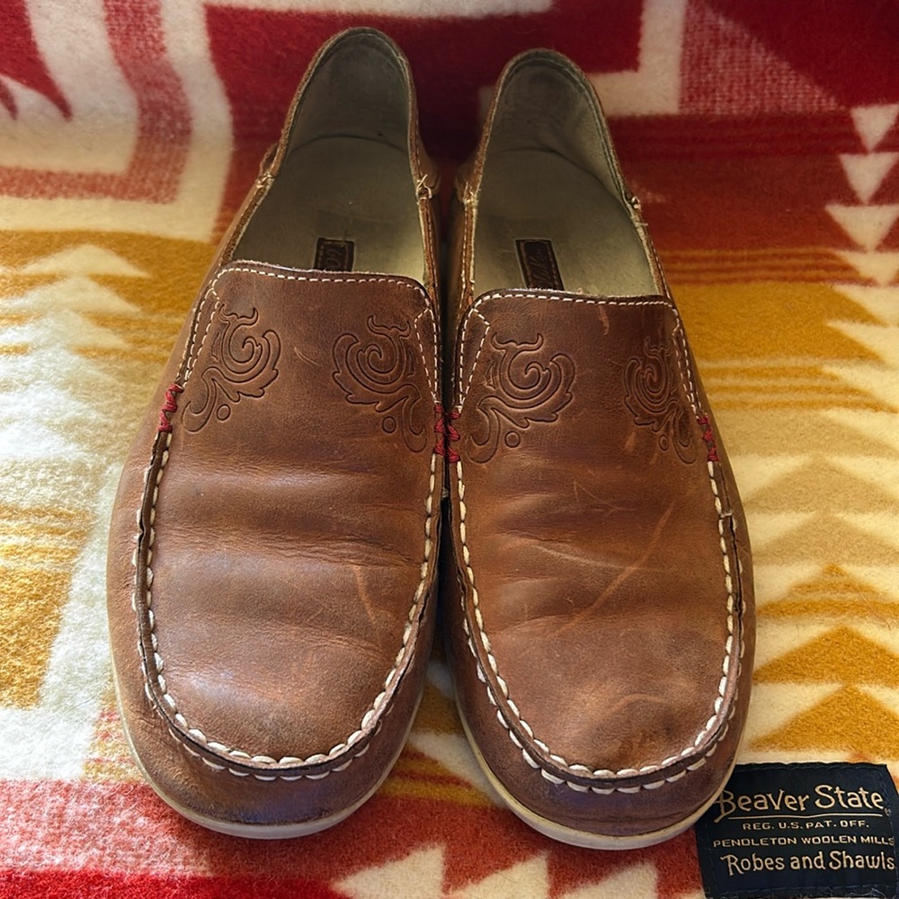 Olukai Leather Slip On